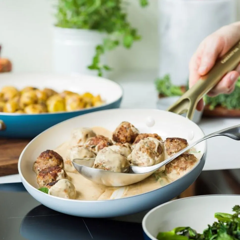 GreenPan Shades 3-delige Pannenset met keramische antikleeflaag COASTAL