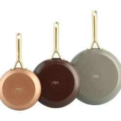 GreenPan Shades 3-delige Pannenset met keramische antikleeflaag TERRA