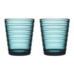 Iittala Aino Aalto Glas 22cl 2 stuks aqua