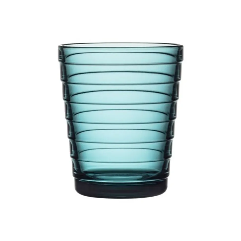 Iittala Aino Aalto Glas 22cl 2 stuks zeeblauw
