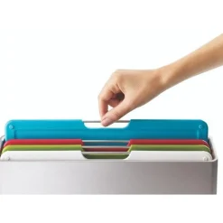 Joseph Joseph Folio 4 snijplanken in houder + koksmes