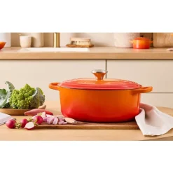 Le Creuset Stoofpan Ovaal in Geëmailleerd Gietijzer 31cm 6,3L Kersenrood