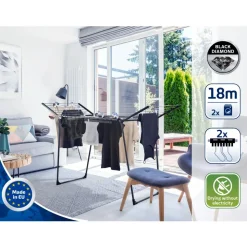 Leifheit Pegasus 180 Solid Wasrek  Black