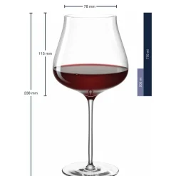 Leonardo Brunelli Bourgogne glas 770ml set van 6