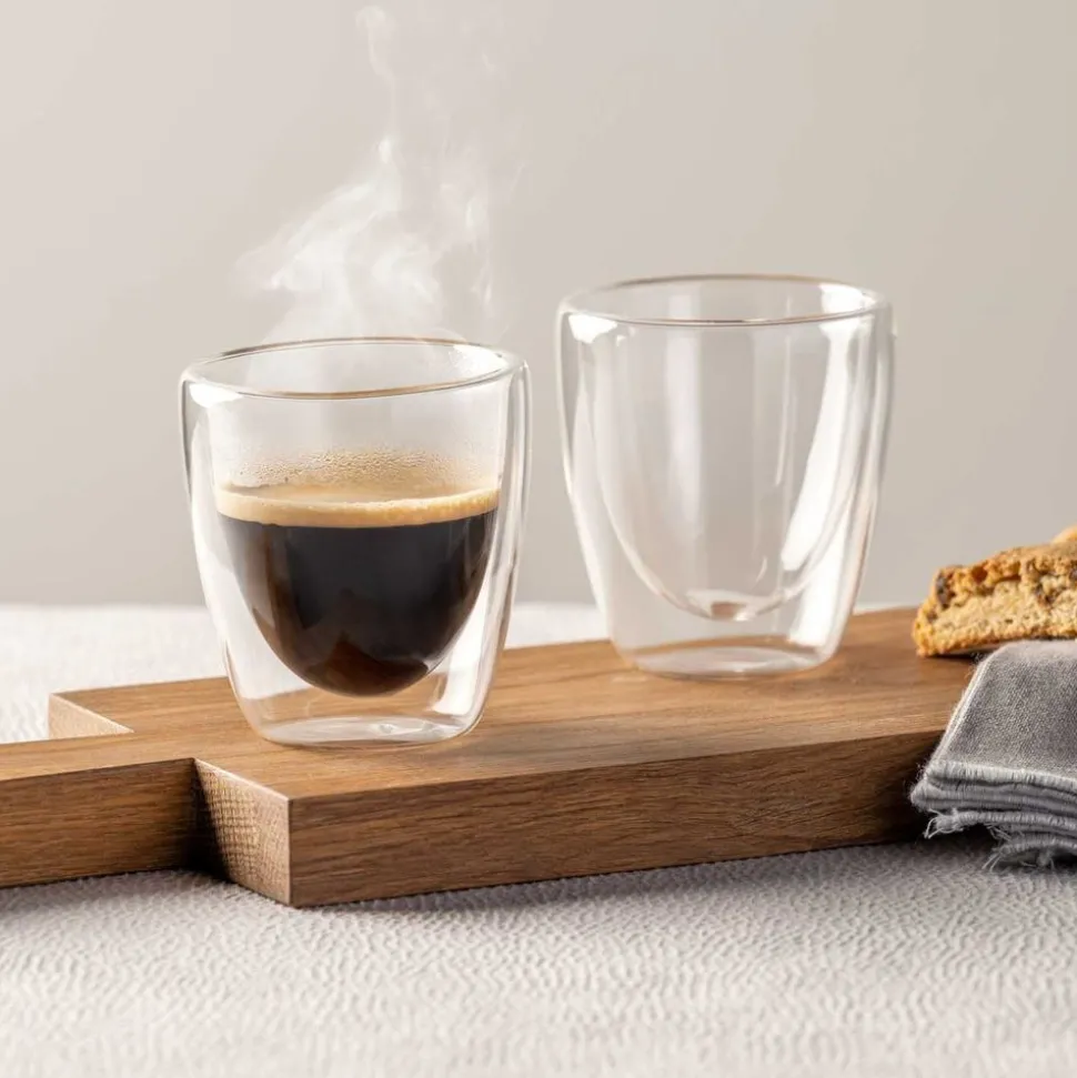 Leonardo Duo dubbelwandig glas 100ml set van 2