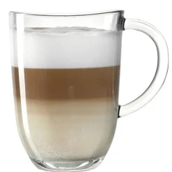 Leonardo Napoli Latte Macchiato glas 380ml set van 2 + 2 lepels