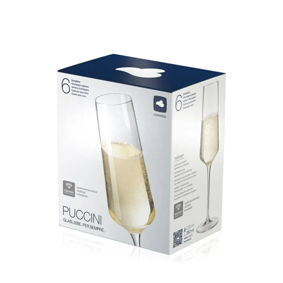 Leonardo Puccini champagneglas 280ml set van 6