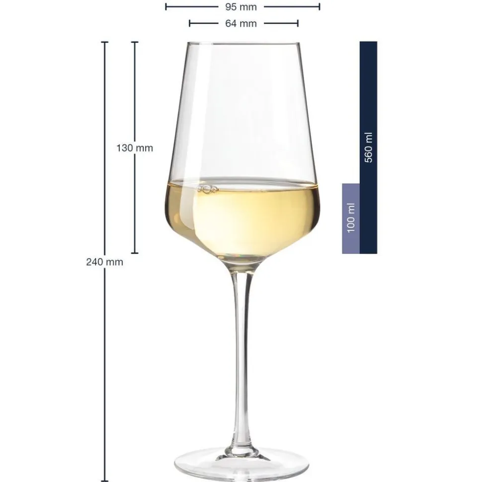 Leonardo Puccini Witte wijnglas set van 6 560 ml