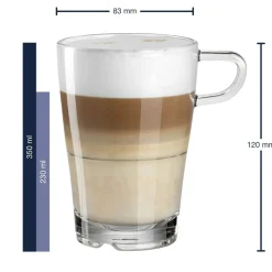 Leonardo Senso Latte Macchiato glas stapelbaar 350ml