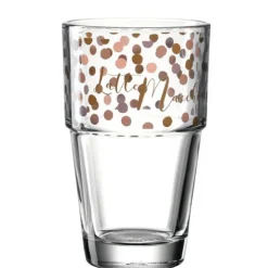 Leonardo Solo latte macchiato glas 410ml Rose Bruin