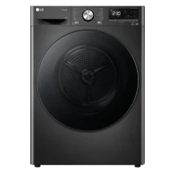 LG Electronics RH90V9ZVEN 9kg DUAL Inverter Warmtepomp Droger Zwart Eco Hybridâ„¢ Allergy Careâ„¢ Auto Cleaning Condenser