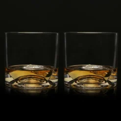 Liiton Mont Blanc Crystal Whiskey Glasses Set of 2