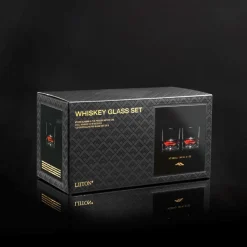Liiton Mount Denali Crystal Whiskey Glasses Set of 2