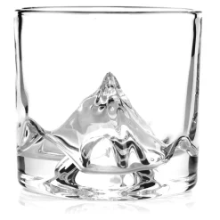 Liiton The Peaks Crystal Whiskey Decanter Set (Everest, Denali, Everest, Fuji & Mont Blanc)