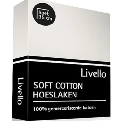 Livello Home Hoeslaken Soft Cotton Offwhite 180x200