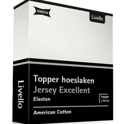 Livello Home Hoeslaken Topper Jersey Excellent Offwhite 90x200
