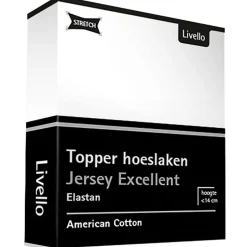 Livello Home Hoeslaken Topper Jersey Excellent White 120x200