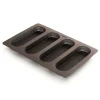 Lékué Bakvorm met gaatjes uit silicone voor 4 kleine stokbroden 17x5.3x2cm