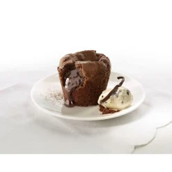 Lékué Set van 6 bakvormen voor moelleux uit silicone grijs Ø 7.5cm H 6cm