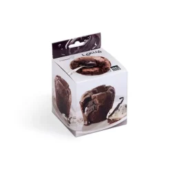 Lékué Set van 6 bakvormen voor moelleux uit silicone grijs Ø 7.5cm H 6cm