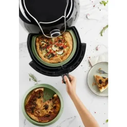 Lékué vorm voor airfryer uit Platinum silicone groen 20cm