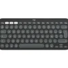Logitech Pebble Keys 2 K380s - Draadloos Toetsenbord - Bluetooth - Azerty - Graphite
