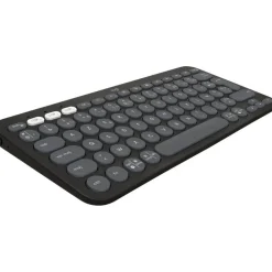 Logitech Pebble Keys 2 K380s - Draadloos Toetsenbord - Bluetooth - Azerty - Graphite