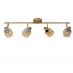 Lucide 95 - Wandspot - 4xE14 - Mat Goud / Messing