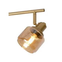 Lucide 95 - Wandspot - 4xE14 - Mat Goud / Messing