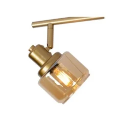 Lucide 95 - Wandspot - 4xE14 - Mat Goud / Messing