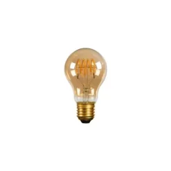 Lucide A60 TWILIGHT SENSOR - Filament lamp Buiten - Ø 6 cm - LED - E27 - 1x4W 2200K - Amber