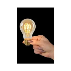 Lucide A60 TWILIGHT SENSOR - Filament lamp Buiten - Ø 6 cm - LED - E27 - 1x4W 2200K - Amber