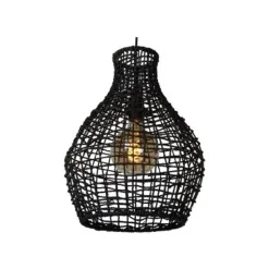 Lucide ALBAN - Hanglamp - Ø 35 cm - 1xE27 - Zwart