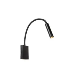 Lucide ALEC Wandspot-Zwart-LED-1xG9-3W-2700K-Metaal