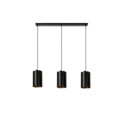 Lucide ALMELO Hanglamp-Zwart-3xE27-40W-Metaal
