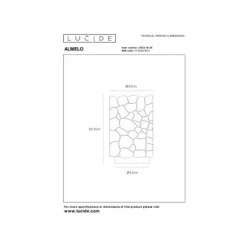 Lucide ALMELO Tafellamp-Zwart-Ø15-1xE27-40W-Metaal