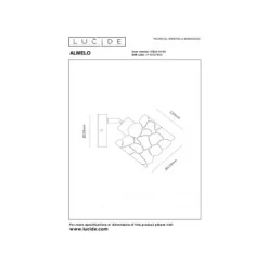 Lucide ALMELO Wandspot-Zwart-Ø12-1xE14-40W-Metaal