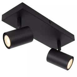 Lucide AMIGO - Plafondspot - 2xGU10 - Zwart