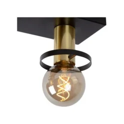 Lucide ANAKA - Plafonnière - 3xE27 - Zwart