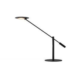 Lucide ANSELMO - Bureaulamp - Ø 25 cm - LED Dimb. - 1x9W 3000K - Zwart Lucide