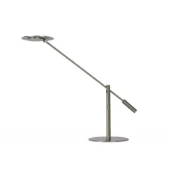 Lucide ANSELMO - Bureaulamp - Ø 25 cm - LED Dimb. - 1x9W 3000K - Mat chroom Lucide