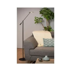 Lucide ANSELMO - Leeslamp - Ø 25 cm - LED Dimb. - 1x9W 3000K - Zwart