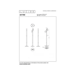 Lucide ANTRIM Leeslamp-Wit-LED Dimb.-2,2W-2700K-4V-IP54