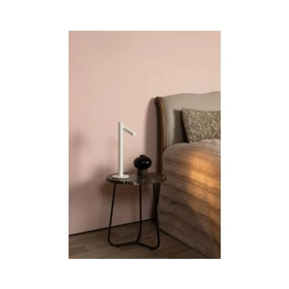 Lucide ANTRIM Tafellamp-Wit-LED Dimb.-2,2W-2700K-4V-IP54