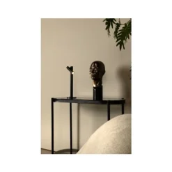 Lucide ANTRIM Tafellamp-Zwart-LED Dimb.-2,2W-2700K-4V