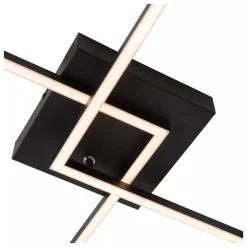 Lucide ARIANNE - Plafonnière - LED - CCT - 1x23W 2700K/4000K - Zwart