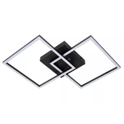 Lucide ARIANNE - Plafonnière - LED - CCT - 1x23W 2700K/4000K - Zwart