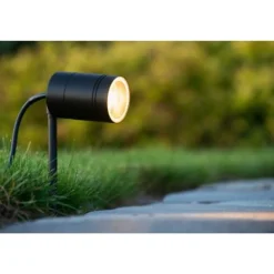 Lucide ARNE-LED - Tuinspot Buiten - Ø 6,3 cm - LED - GU10 - 1x5W 2700K - IP44 - Zwart Lucide