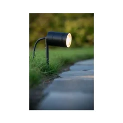 Lucide ARNE-LED - Tuinspot Buiten - Ø 6,3 cm - LED - GU10 - 1x5W 2700K - IP44 - Zwart Lucide