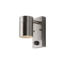 Lucide ARNE-LED - Wandspot Buiten - Ø 6,3 cm - LED - GU10 - 1x5W 2700K - IP44 - Mat chroom Lucide